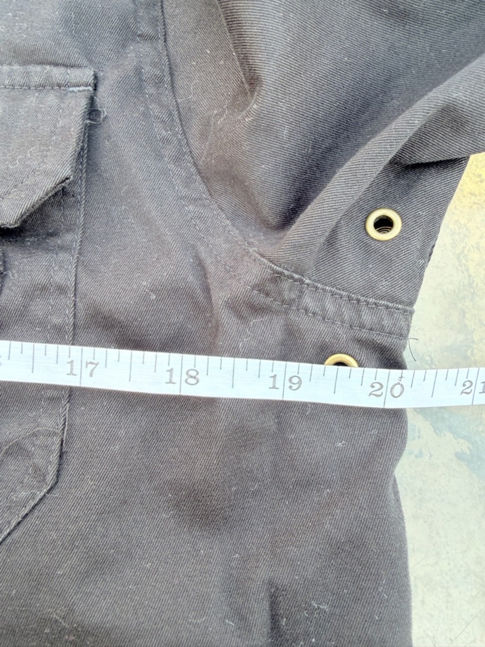 Ralph Lauren Black Utility Button-Down Shirt with Brass Snaps - Picture 15 of 16